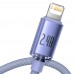 Кабель Baseus Crystal Shine USB - IPhone (Lightning) 1.2 метра фиолетовый CAJY000005