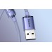 Кабель Baseus Crystal Shine USB - IPhone (Lightning) 1.2 метра фиолетовый CAJY000005