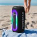 Беспроводная колонка Hopestar P60 портативная акустика с подсветкой LED черная