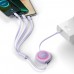 Кабель втягиваюшийся 3-в-1 Baseus Bright Mirror 2 Series Retractable Tpe-C to M + L + C 3.5A 1.1m (CAMJ010205)