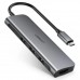 Хаб адаптер Ugreen CM136 Type-C - на HDMI 3xUSB 3.0 Type-C PD (50209)