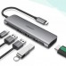 Хаб адаптер Ugreen CM136 Type-C - на HDMI 3xUSB 3.0 Type-C PD (50209)