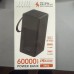 Портативный аккумулятор Profit SP06 60000mAh 22,5W+PD20W LED power bank black