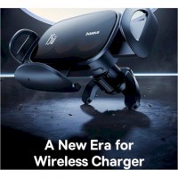 Авто держатель с беспроводной зарядкой Baseus LightChaser Series Triple-Coil Wireless Charging Electric Car Mo