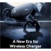 Авто держатель с беспроводной зарядкой Baseus LightChaser Series Triple-Coil Wireless Charging Electric Car Mo