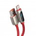 Кабель с дисплеем (экраном) BASEUS Display Fast Charging Cable USB - Type-C (CATSK-09) 5а 1м красный
