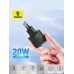 Сетевой адаптер питания Baseus 20W Cube PD Type-C (CCXF-A01 / CCXFK20E) зарядное черное