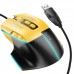 Мышь проводная игровая USB HOCO GM31 3600dpi RGB подсветка черно желтая
