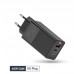 Сетевой адаптер питания - ЗУ Kuulaa 65W GaN KL-CD20 2 выхода USB + Type-C черный
