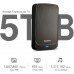 Переносной накопитель - внешний жесткий диск 4 ТБ - ADATA HV320 4TB Slim USB 3.2 Gen1 (черный)