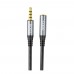 Кабель переходник Hoco UPA20 3.5mm мама - Mini-jack 3.5 mm папа 1 метр черный