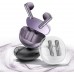 Наушники беспроводные QCY AilyBuds Clear T32 Headphones фиолетовые