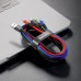 Кабель Baseus Fast 4-in-1 Cable For iP + 2*Type-C + Micro 3.5A 1.2m CA1T4-B01 черный