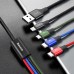 Кабель Baseus Fast 4-in-1 Cable For iP + 2*Type-C + Micro 3.5A 1.2m CA1T4-B01 черный