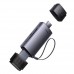 Кардридер Baseus Lite Series USB-A & Type-C to SD/TF Card Reader WKQX060113
