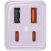 Зарядное устройство Baseus GaN6 Pro Fast Charger 2 Type-C + 2 USB 65W фиолетовое