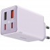 Зарядное устройство Baseus GaN6 Pro Fast Charger 2 Type-C + 2 USB 65W фиолетовое