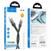 Кабель с экраном HOCO U115 Type-C to Lightning PD 20W 120 cm черный