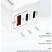 Зарядное устройство на 3 выхода usb USAMS GaN Mini US-CC110 65W 5a (CC110TC02) A + 2*C белое