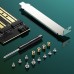 Контроллер - плата расширения UGREEN CM302 M.2 M-Key+M.2 B-Key to PCI-E 3.0*4 Expansion Card (70504)