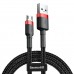 Кабель двусторонний штекер Baseus Cafule USB to micro-USB 1 метр (CAMKLF-B91)