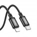 Кабель HOCO x91 усиленный  3 метра Type-C - iPhone (Lightning) черный