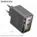 Адаптер - блок питания сетевой BOROFONE BAS34A 3 выхода 2c1a 65 ватт