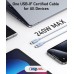Кабель 3 метра Anker 240W Type-C to Type-C 3m (A80E7031) синий