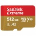 Карта памяти MicroSDXC 512GB SanDisk Extreme C10 V30 U3 (SDSQXAV-512G-GN6MA)