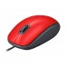 Мышка проводная Logitech M110 Silent (910-005489, 910-006759) красная