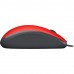Мышка проводная Logitech M110 Silent (910-005489, 910-006759) красная