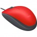 Мышка проводная Logitech M110 Silent (910-005489, 910-006759) красная