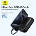 Аккумулятор внешний с 2 встроенными кабелями Baseus QPow Pro FC 20000 mAh 22.5 (P10067103113-00)