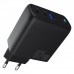 Зарядное устройство Proove Shot GaN 67W (2 Type-C + 1 USB) черное (WCSG67120001)
