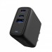 Зарядное устройство Proove Shot GaN 67W (2 Type-C + 1 USB) черное (WCSG67120001)