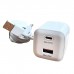 Комплект зарядный Xiaomi MDY-EP-1406 GaN 67W Type-C + USB-A 2 порта блок + кабель USB-A to С
