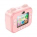 Детская фото-камера моментальной печати HOCO DV204 Dual-camera children printing camera розовая