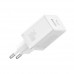 Зарядное устройство Baseus 30W Cube Fast Charger 2 выхода C + U белое (P10111404213-00)