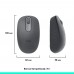 Мышка беспроводная - Bluetooth - LOGITECH M196 - GRAPHITE (910-007459)