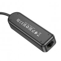 USB-C хаб адаптер Borofone DH6 Erudite 4-in-1 на 3*USB 3.0 и RJ45 6941991104312
