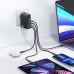 Зарядное устройство 4 выхода usb адаптер питания USAMS T50 100w
