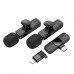Беспроводная микрофонная система BOROFONE BFK15 Dual-mic lavalier wireless digital microphone