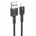 Кабель HOCO X83 Victory USB to Lightning 1 метр черный (6931474770868)