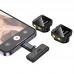 Микрофон беспроводной петличный HOCO L17 Dual-mic magnetic lavalier (Lightning + Type-C)
