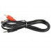Аудио кабель Cablexpert 2 RCA (тюльпана) - mini-jack 3.5 папа - папа 1.5 метра (CCA-458)