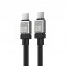 Кабель скоростной 2 метра Baseus CoolPlay Series Type-C to Type-C 100W (CAKW000301) черный