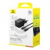 Быстрое зарядное комплект с кабелем Baseus Palm Fast Charger C+U 30W EU Cluster Black
