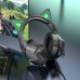 Наушники накладные Borofone Bo106 игровые с ушками и LED подсветкой elf cat