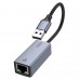 Интернет адаптер Hoco UA37 1000 Mbps (USB to RJ45) сетевая карта внешняя