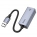 Интернет адаптер Hoco UA37 1000 Mbps (USB to RJ45) сетевая карта внешняя